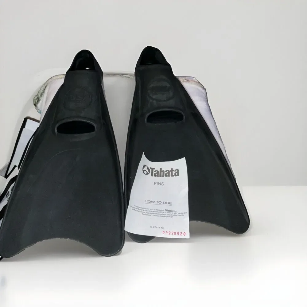 Tusa Sport Rubber Full Foot Fin, Small Black Snorkeling Fins (UF-1202 BK S) New